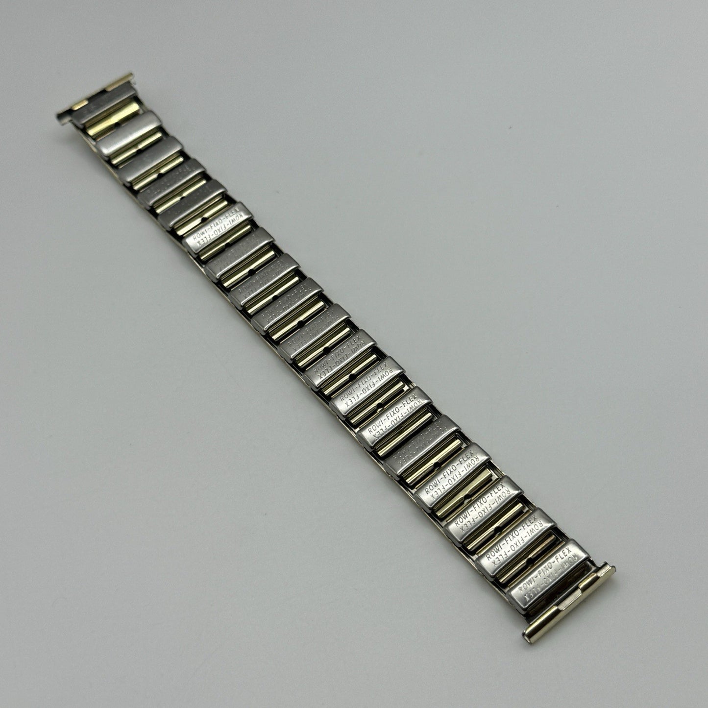 20mm Lug Rowi Fixo Flex Vintage New Old Stock NOS Expandable Strap Black Gold