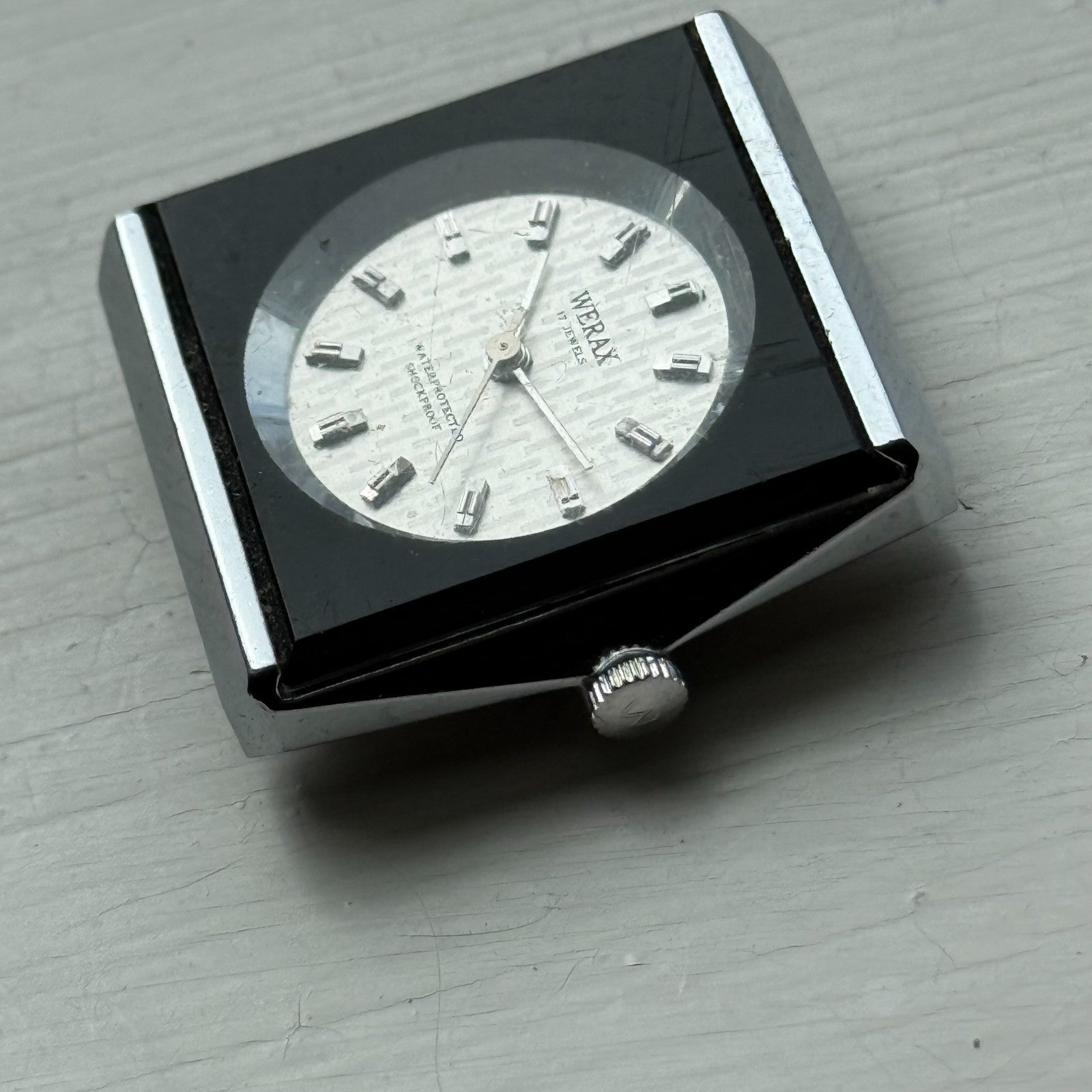 33mm Vintage Werax 17 Jewels 2009.n Shockproof Manual Wind Watch PARTS