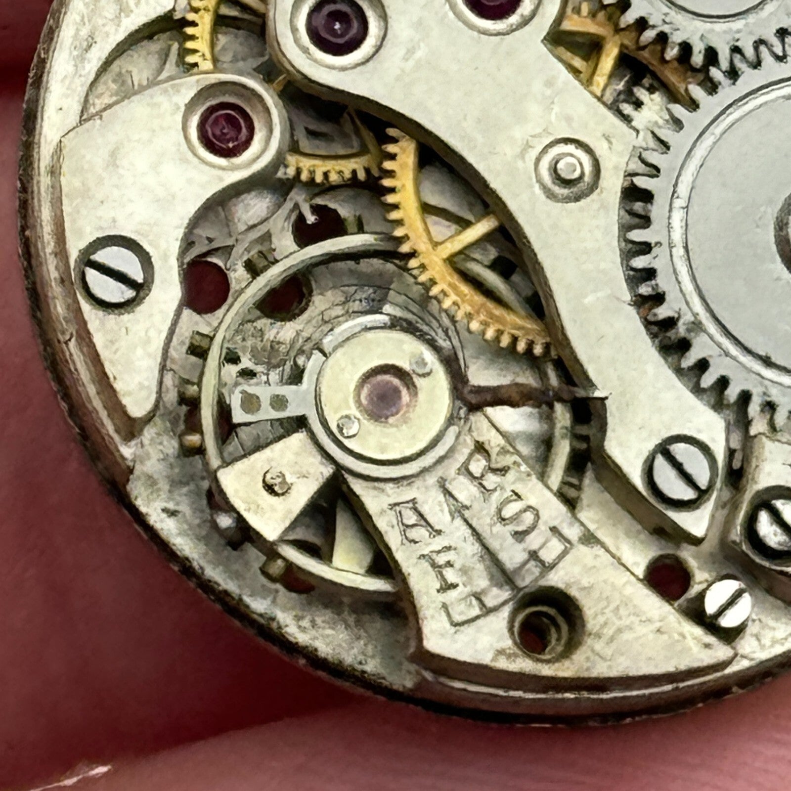 23.6mm FHF 37 Swiss 15 Jewels Manual Wind Watch Movement Vintage PARTS SPARES
