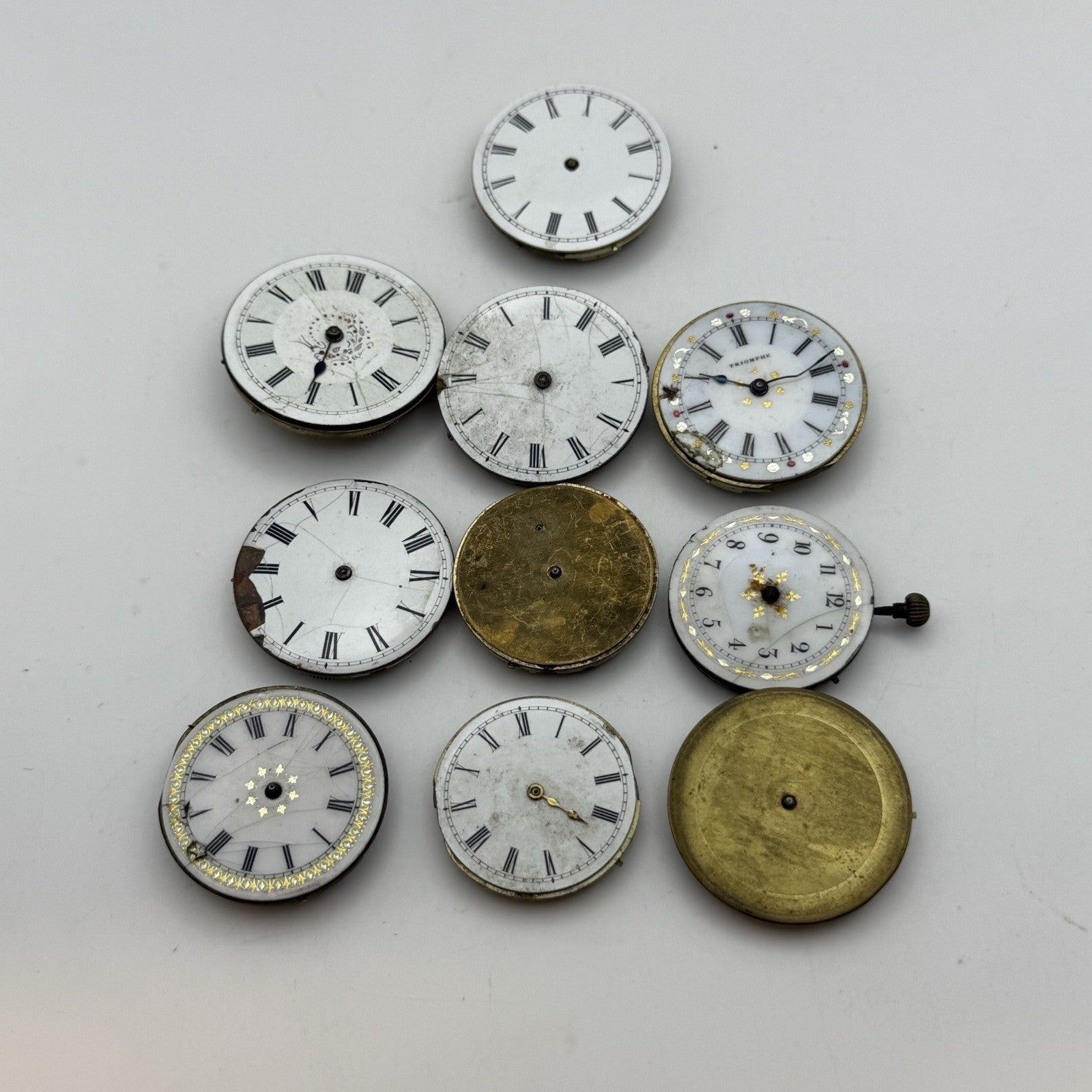 Bundle Mixed Antique / Vintage Pocket Watch Movements Joblot PARTS REPAIR SPARES