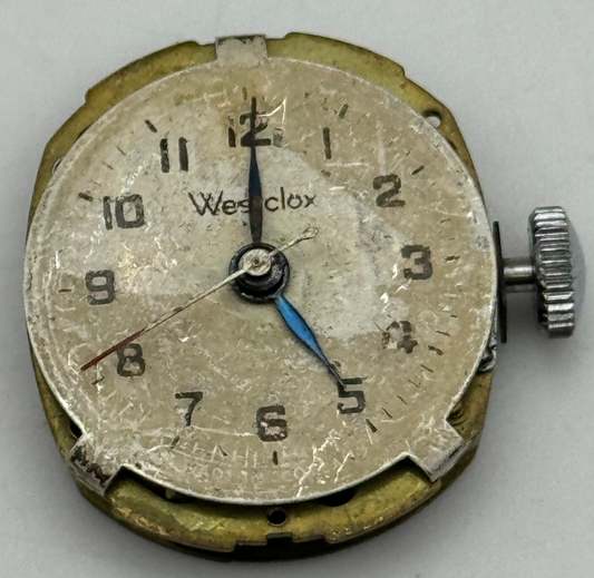 20.8mm Westclox Sweep Seconds Hand UK Made Manual Wind Watch Movement PARTS