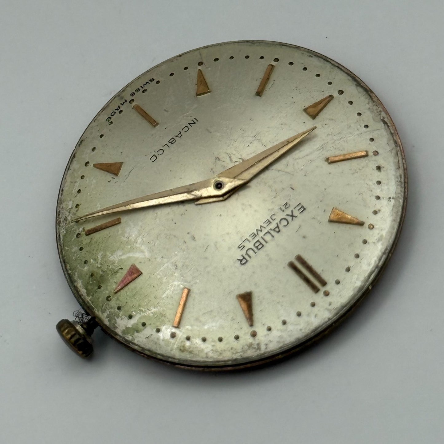 FHF 72 Watch Movement Excalibur Manual Wind Vintage Swiss Parts Repair 31mm