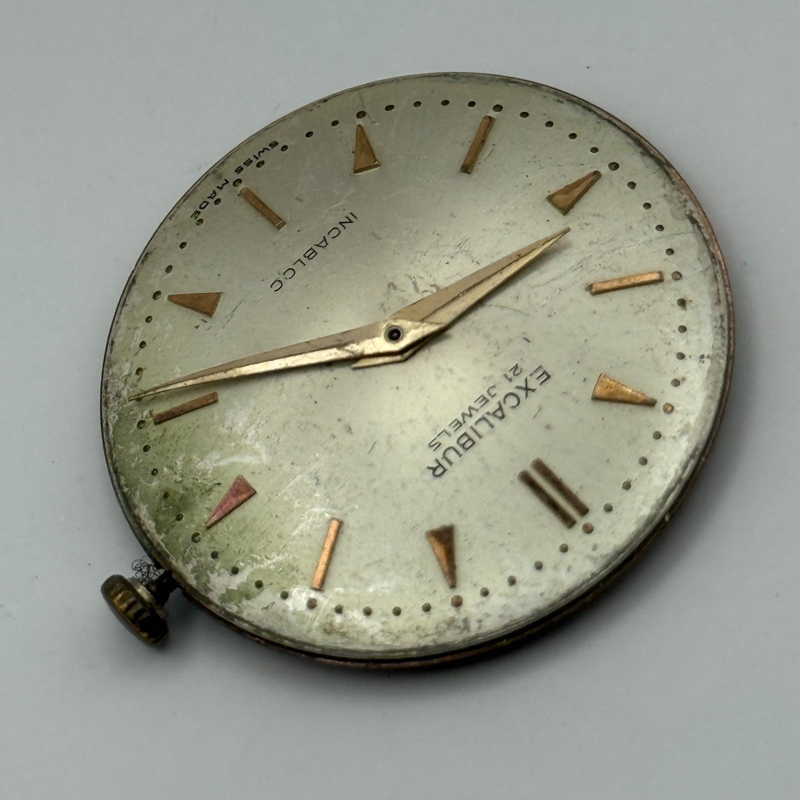 FHF 72 Watch Movement Excalibur Manual Wind Vintage Swiss Parts Repair 31mm