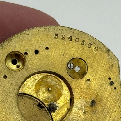 35.9mm Antique Interesting Key Wound Pocket Watch Movement PARTS REPAIR SPARES