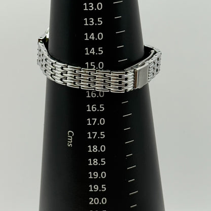 Accurist Ladies Quartz Watch Sparkle Dial Silver Steel Bracelet Working 25mm