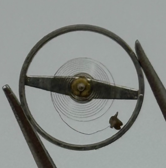 Oris 585 Balance Wheel Complete And Spring 198 M Ord + Kif Watch Movement Parts