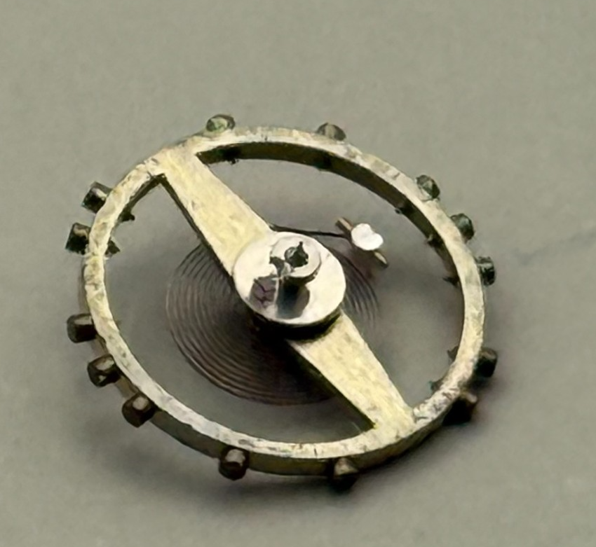 FHF 8 Balance Wheel Complete And Spring 8¾’’’ Renata 191 Watch Movement Parts