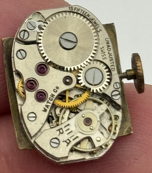 12.8mm Running ETA 1201 Charles Nicolet Tramelan Manual Wind Watch Movement PART