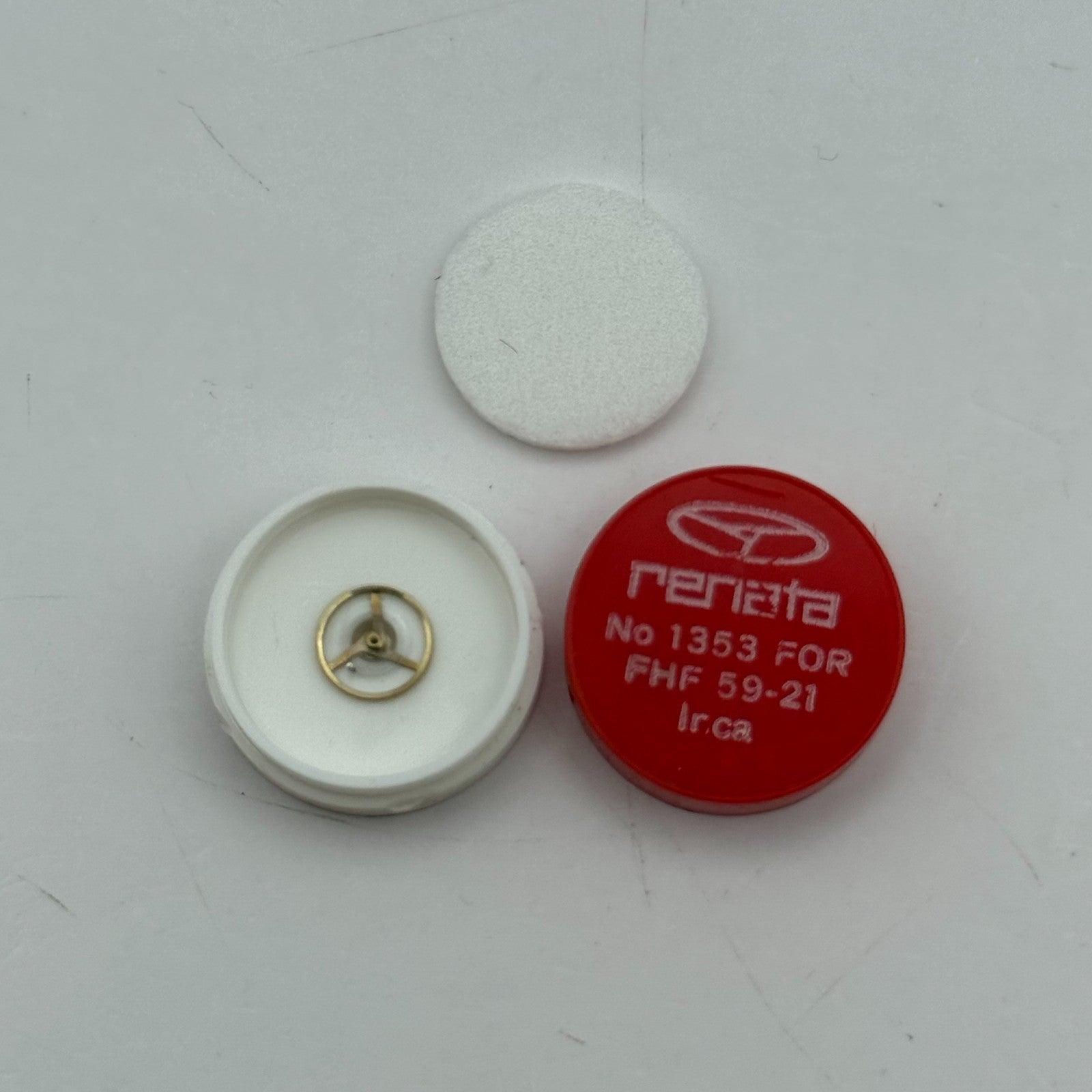 FHF 59-21 Balance Wheel Complete And Spring  1353 Watch Movement Parts NOS