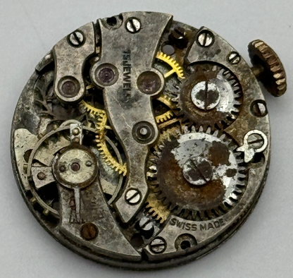 22mm AS 574 A Schild 15 Jewels Manual Wind Watch Movement Swiss Vintage PARTS