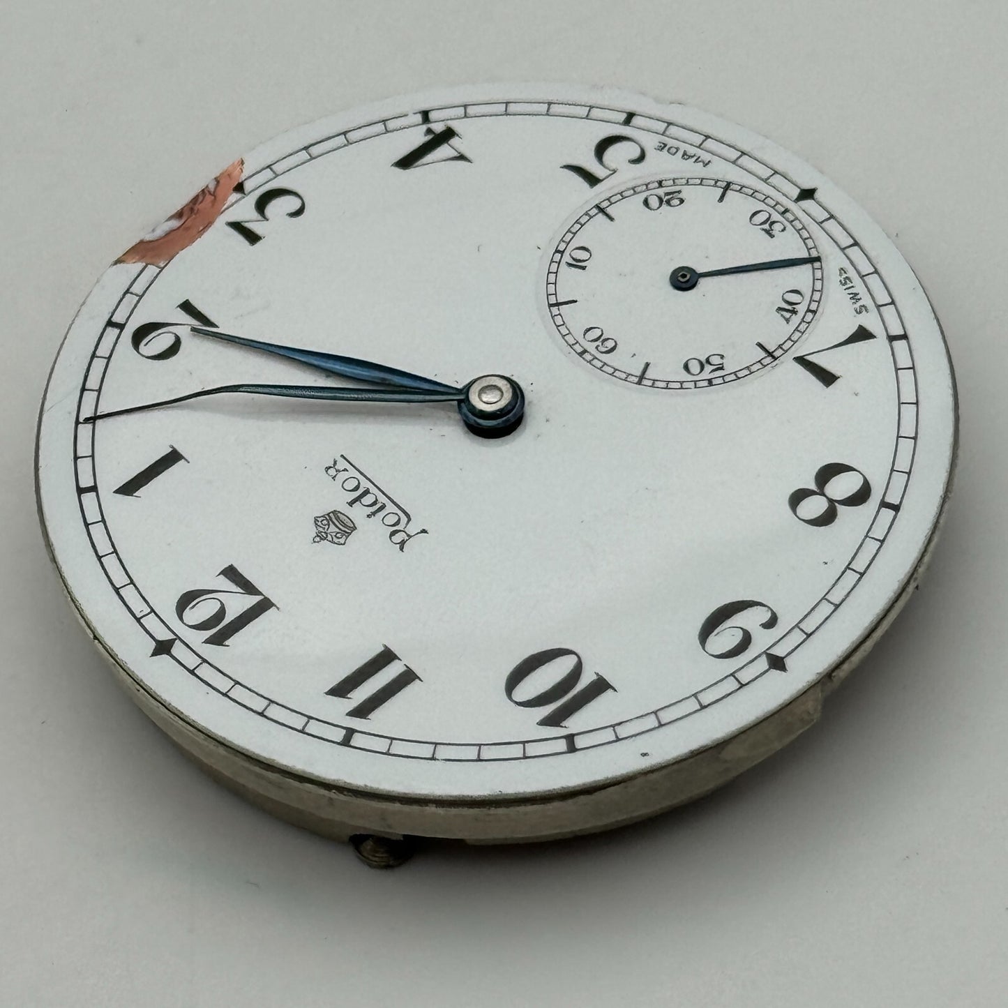43mm Good Quality Roldor 17 Jewels Hunter Swiss Pocket Watch Movement FOR PARTS