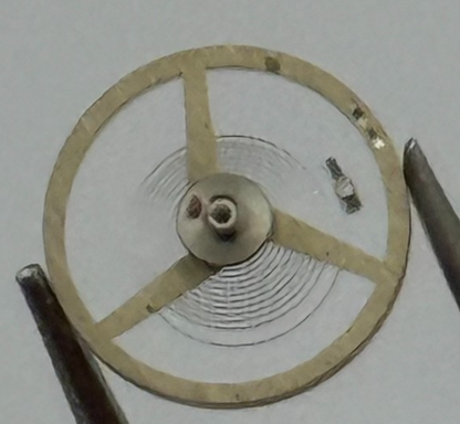 AS 1977-2 Balance Wheel Complete And Spring  1831 M Watch Movement Parts NOS