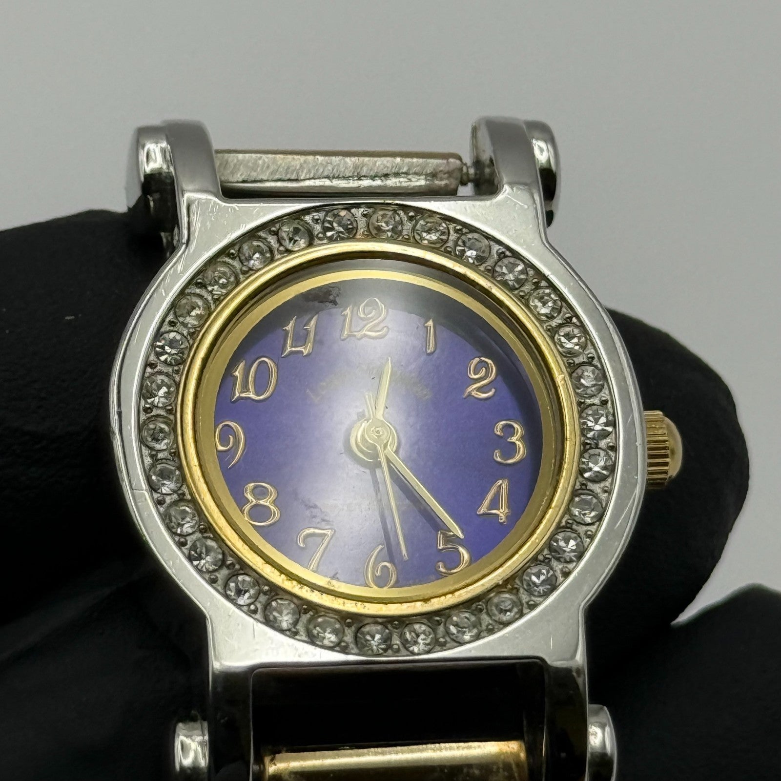 Louis Valentin Swiss Design Ladies Quartz Watch Two Tone Bracelet Working 23mm