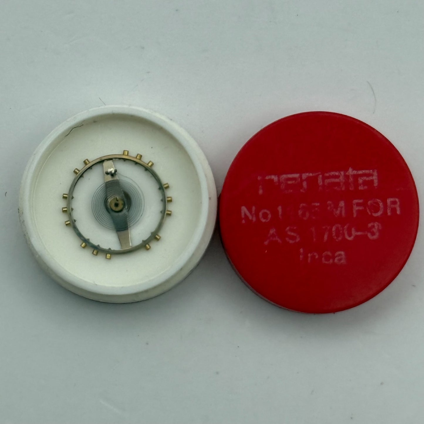 AS 1700-3 Balance Wheel Complete And Spring  Inca  Watch Movement Parts NOS