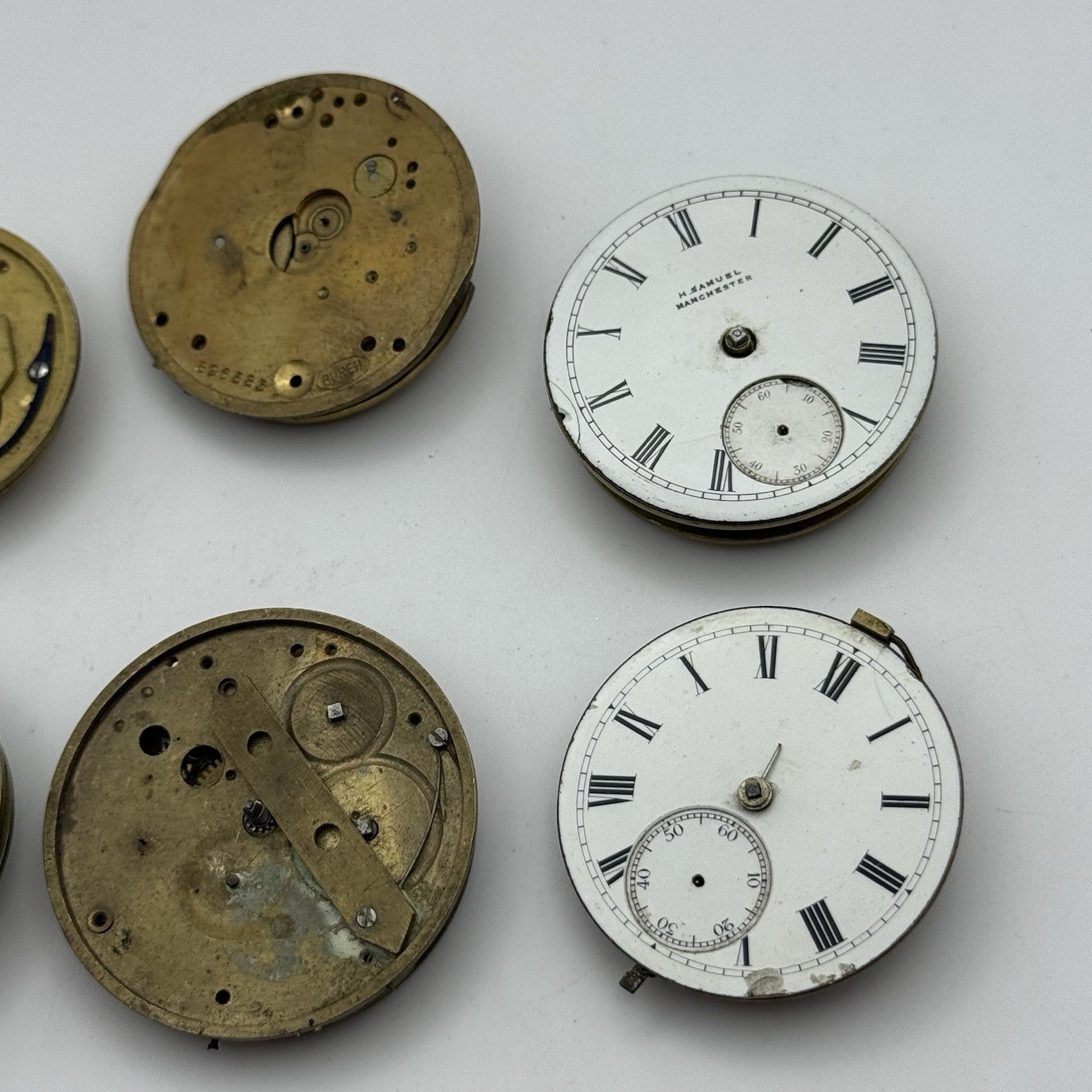 Bundle Mixed Antique / Vintage Pocket Watch Movements Joblot PARTS REPAIR SPARES