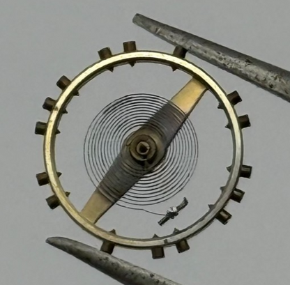 ETA 1080 Balance Wheel Complete And Spring  157 M Watch Movement Parts NOS