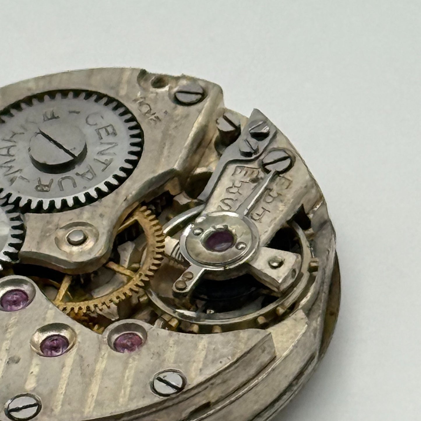 Centaur Mark II Watch Movement Running Manual Wind Vintage Parts Repair 23.6mm