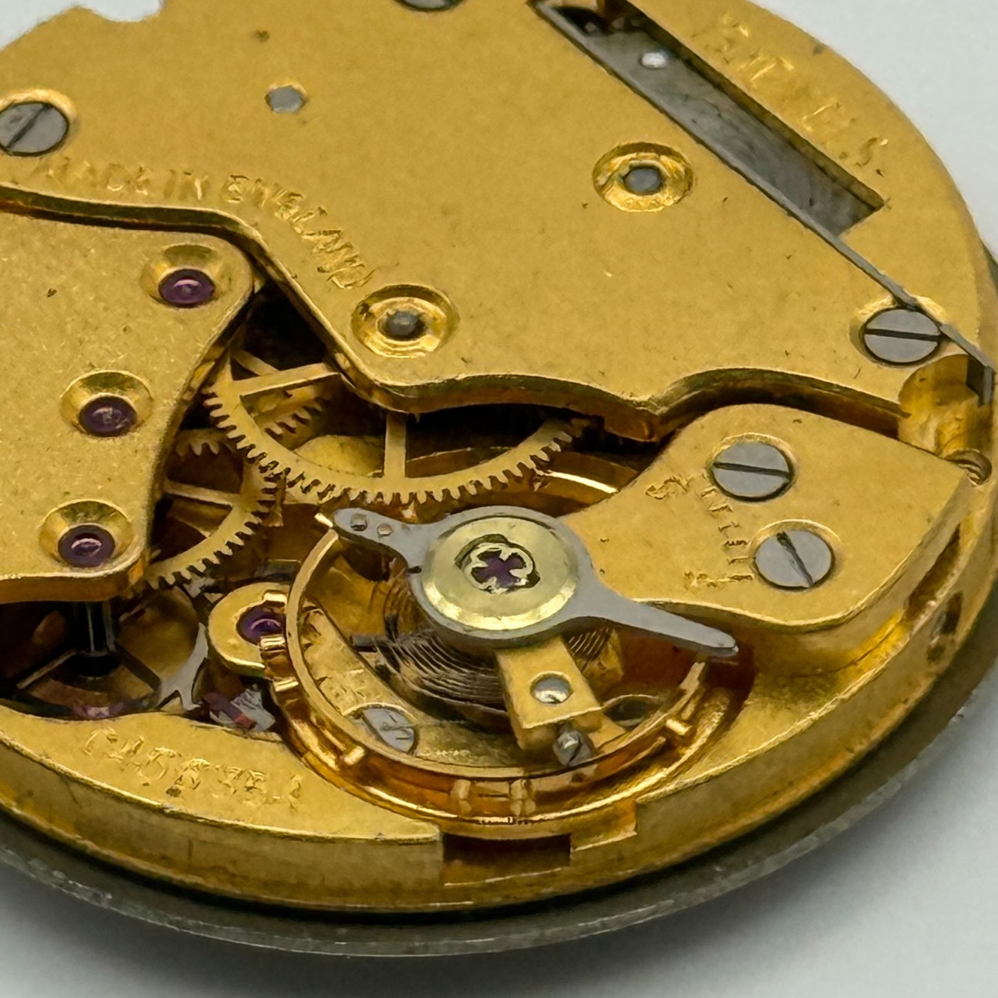 Smiths De Luxe C456354 Watch Movement Manual Wind Vintage Parts Repair 28.8mm