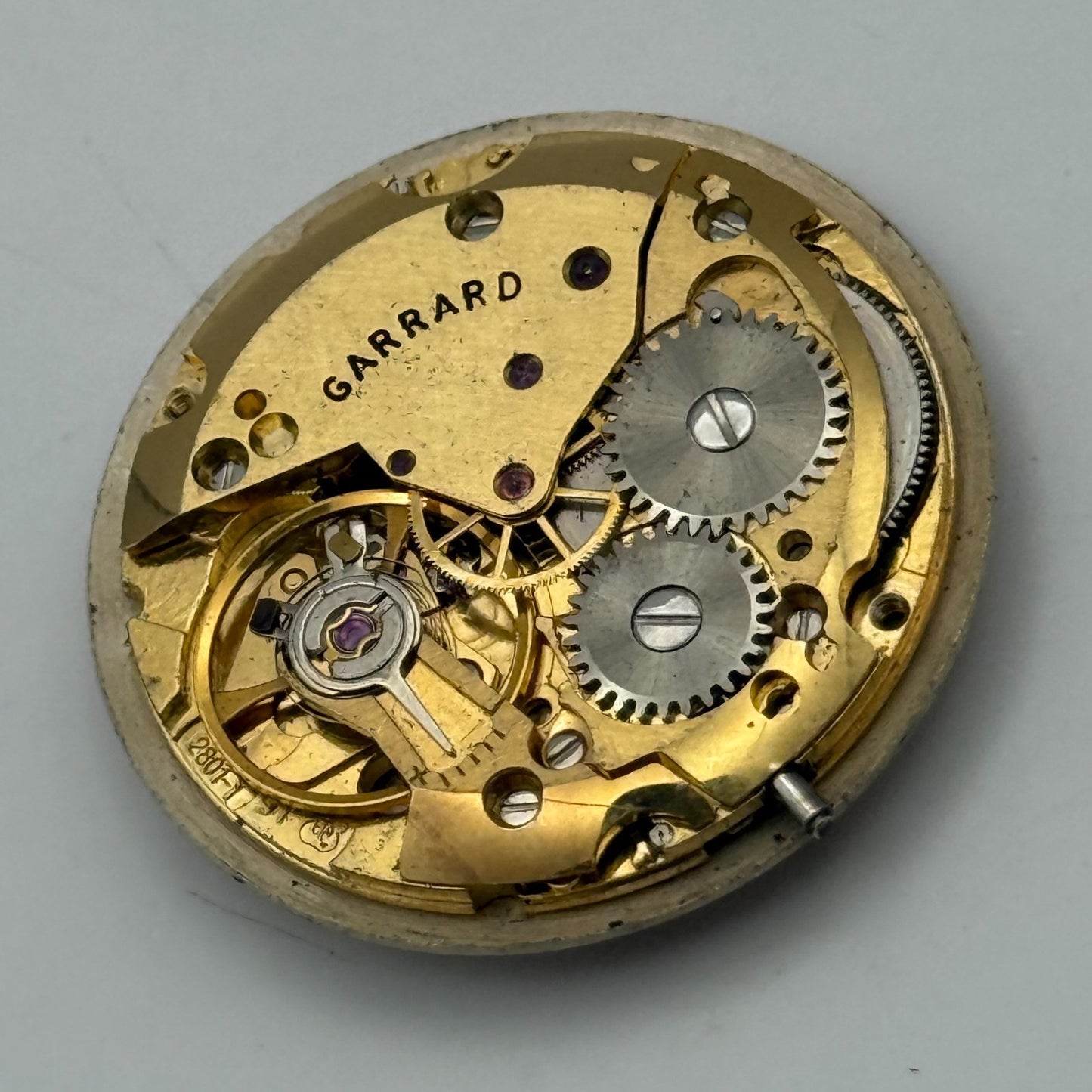 ETA 2801-1 Watch Movement Garrard Manual Wind Vintage Swiss Parts Repair Spares