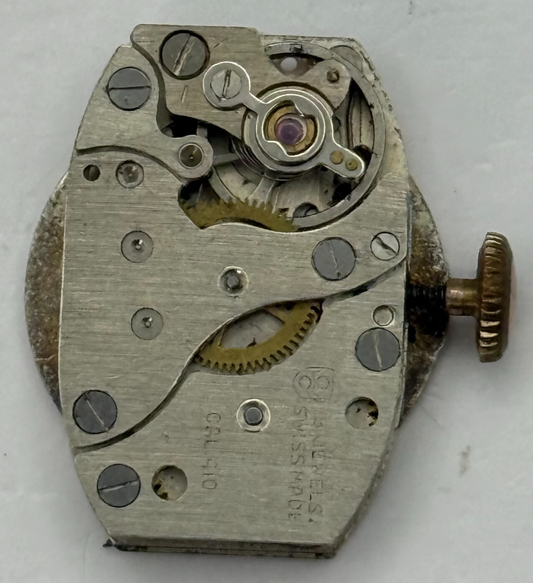 12.7mm Vintage Services Oris Cal 410 Manual Wind Watch Movement PARTS REPAIR