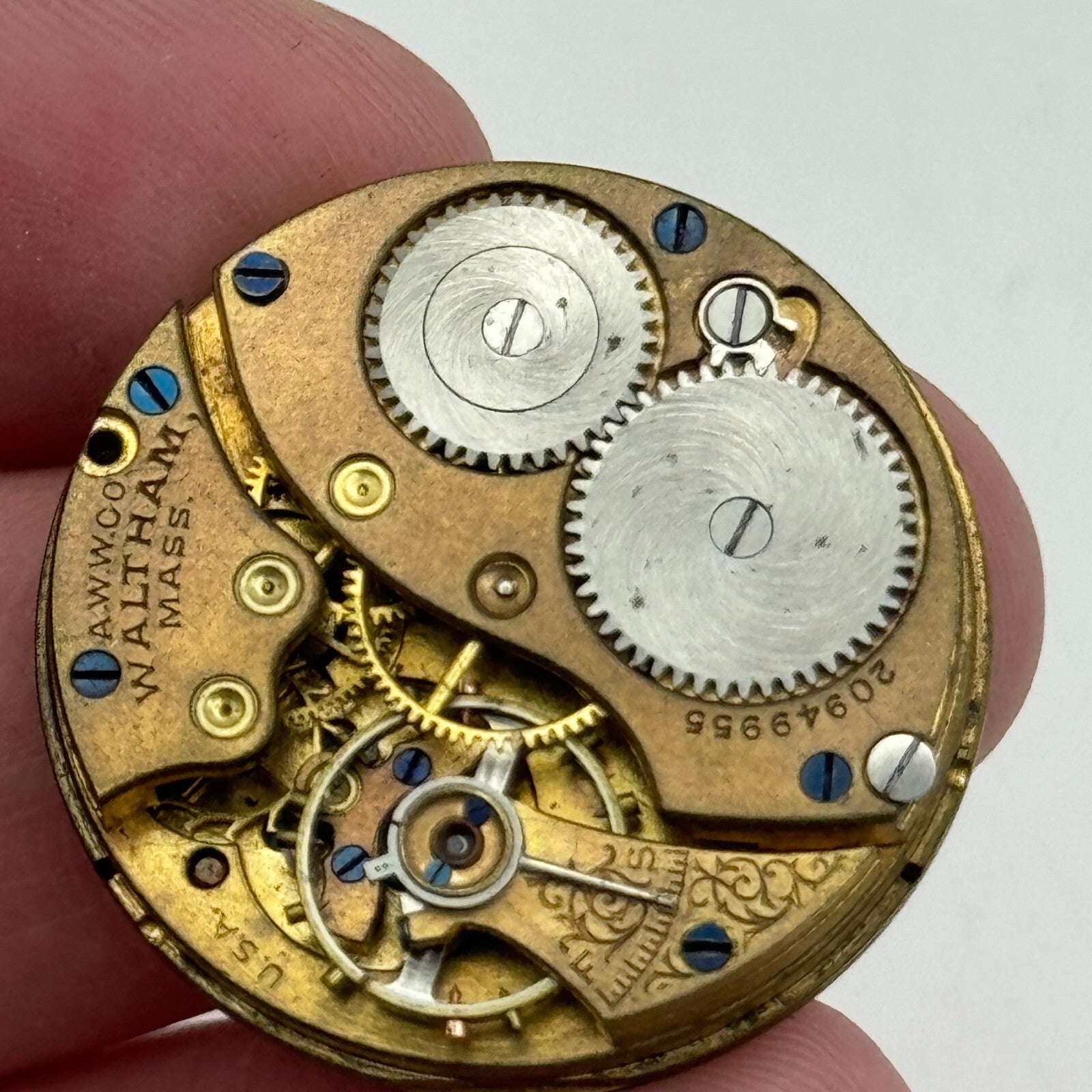 0s Men's Waltham Grade No. 160 Model 1900 American Watch Movement PARTS SPARES