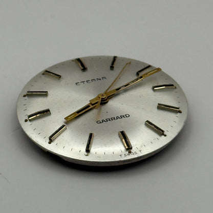 Eterna 1475K Watch Movement Garrard Manual Wind Vintage Swiss Parts 27.8mm