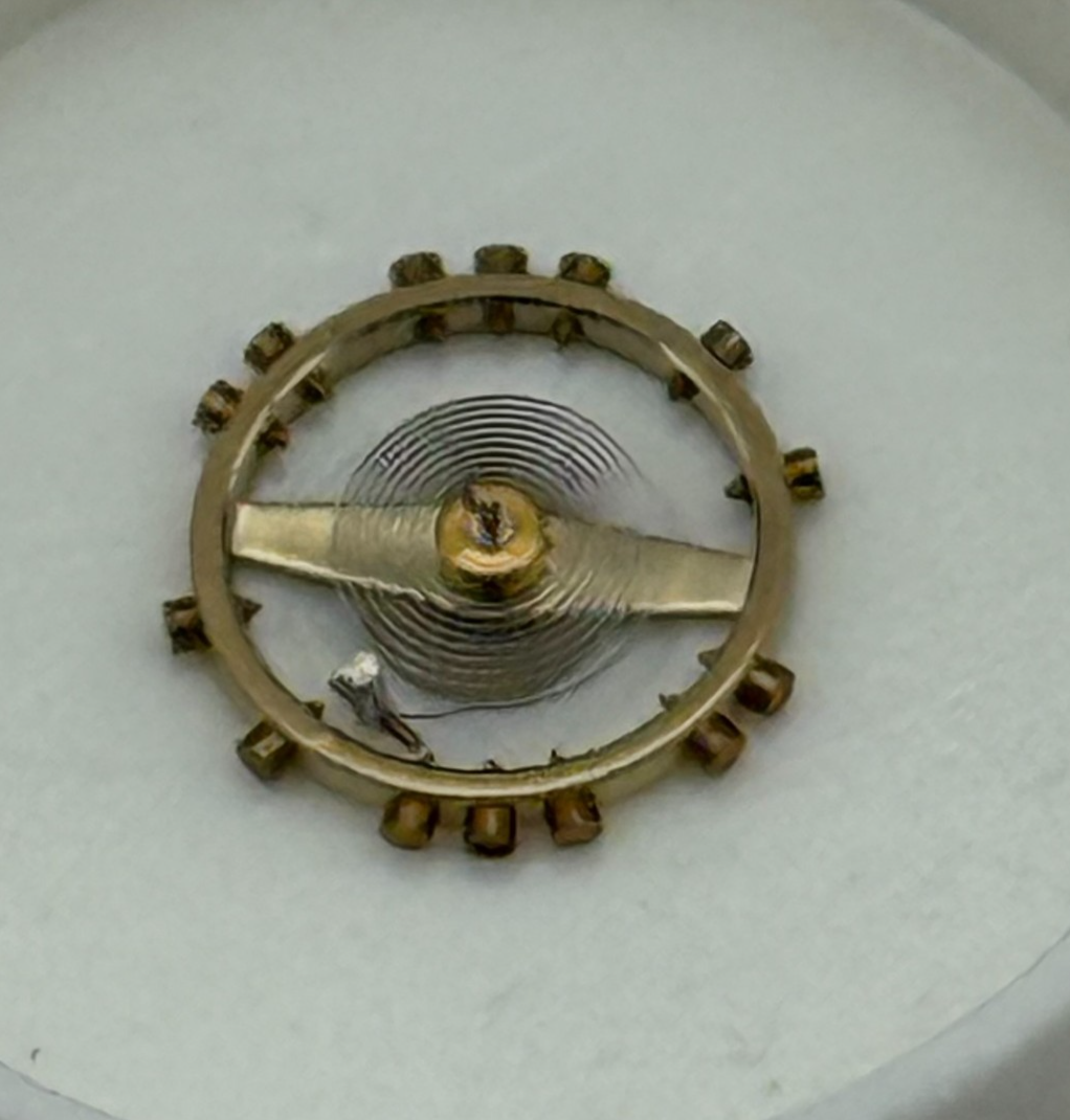 AS 1677 Balance Wheel Complete And Spring Inca 1224 M Watch Movement Parts NOS