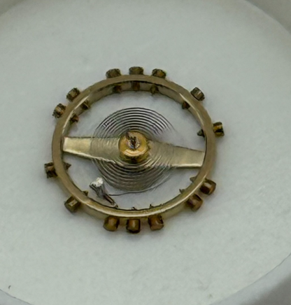 AS 1677 Balance Wheel Complete And Spring Inca 1224 M Watch Movement Parts NOS