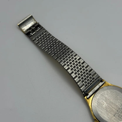 Seiko Men's Quartz Watch 7810-8059 Gold Tone Bracelet Japan 32mm PARTS REPAIR