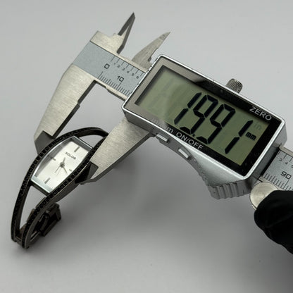 Solo Ladies Quartz Watch Silver Dial Crystal Accents Bracelet Working 20mm