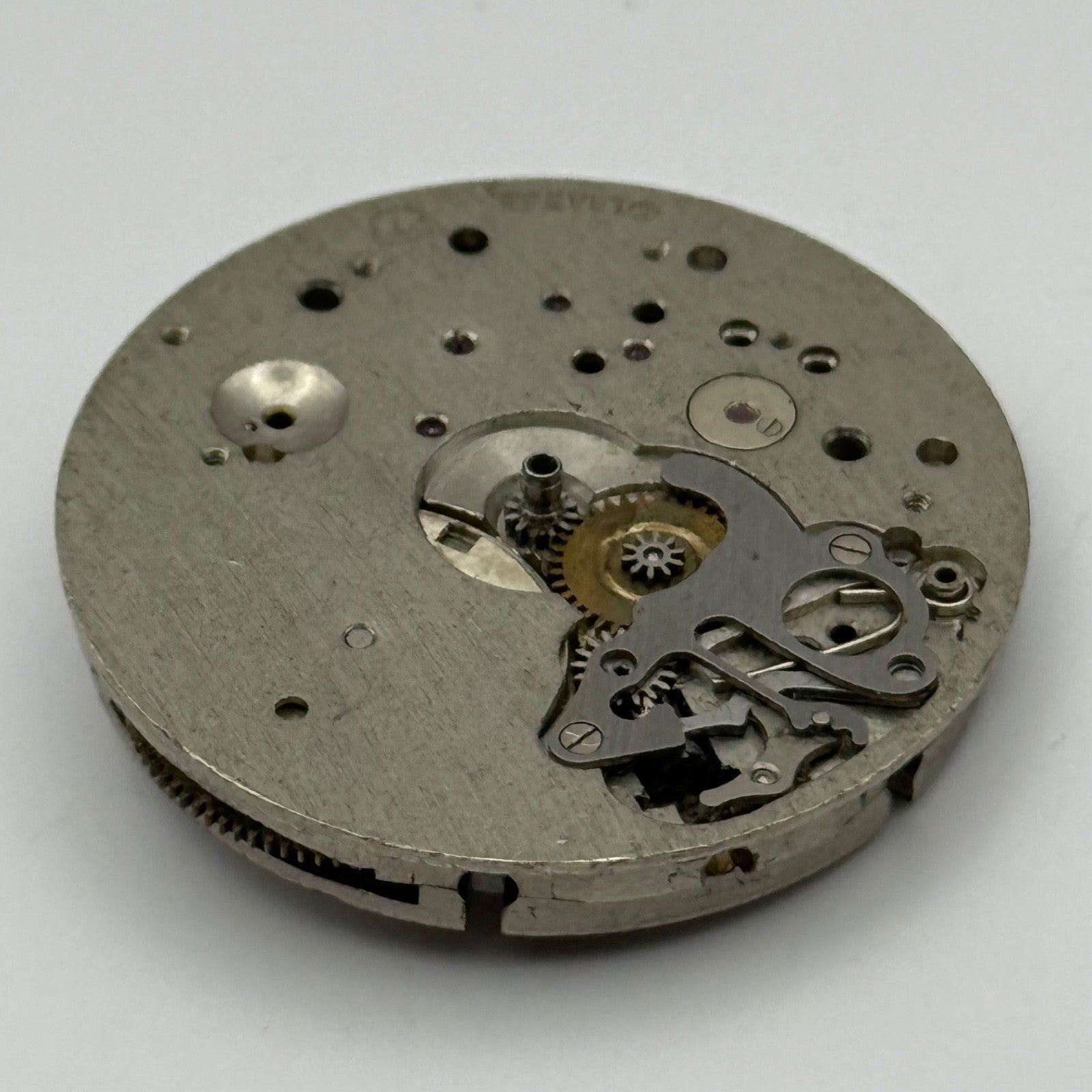 Landeron Brevet Watch Movement Chronograph Vintage Incomplete Parts Swiss 31.7mm