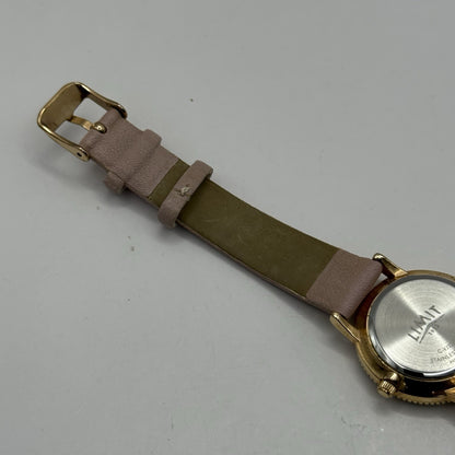 27mm Working Ladies Limit Mother Of Pearl Date Dial C-VJ22 Pink Quartz Watch