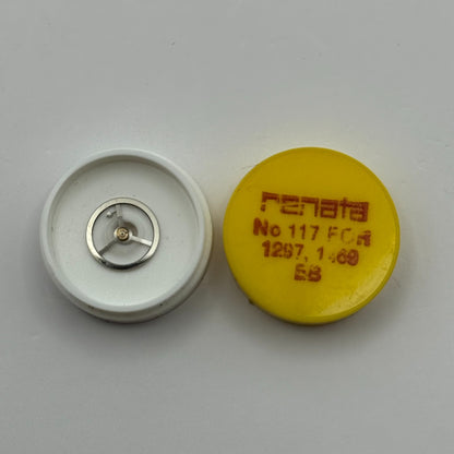 EB 1297 1469 Balance Wheel Complete And Spring 117 Watch Movement Parts NOS