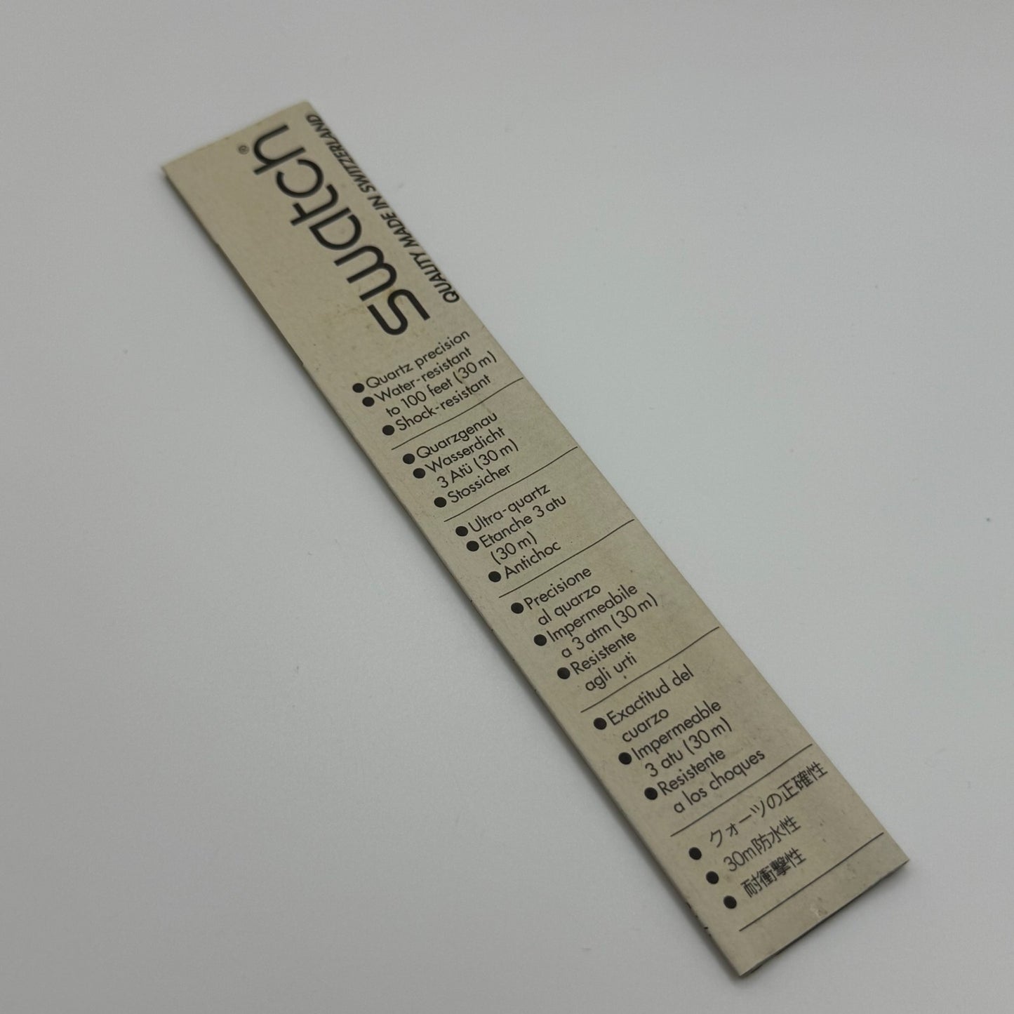 1992 Swatch Gent GN131 Tarot Colorful Strap Quartz Watch Swiss + Box 33mm