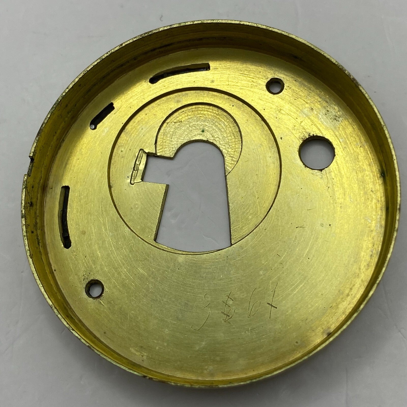 46.9mm Antique H Samuel Manchester Key Wound Swiss Pocket Watch Movement PARTS