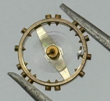 FEF 430 6600 Balance Wheel Complete And Spring 943 M Watch Movement Parts NOS