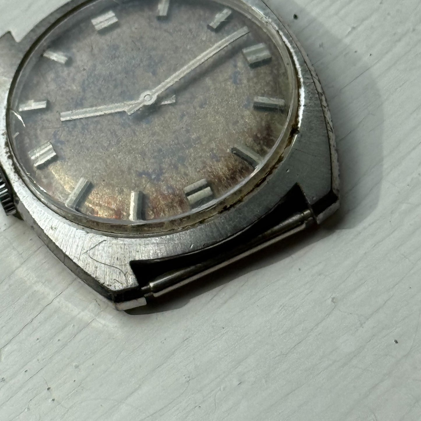 33mm Men's Vintage Peseux 7040 Rennie 17 Jewels Manual Wind Watch PARTS REPAIR