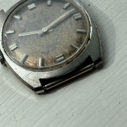 33mm Men's Vintage Peseux 7040 Rennie 17 Jewels Manual Wind Watch PARTS REPAIR