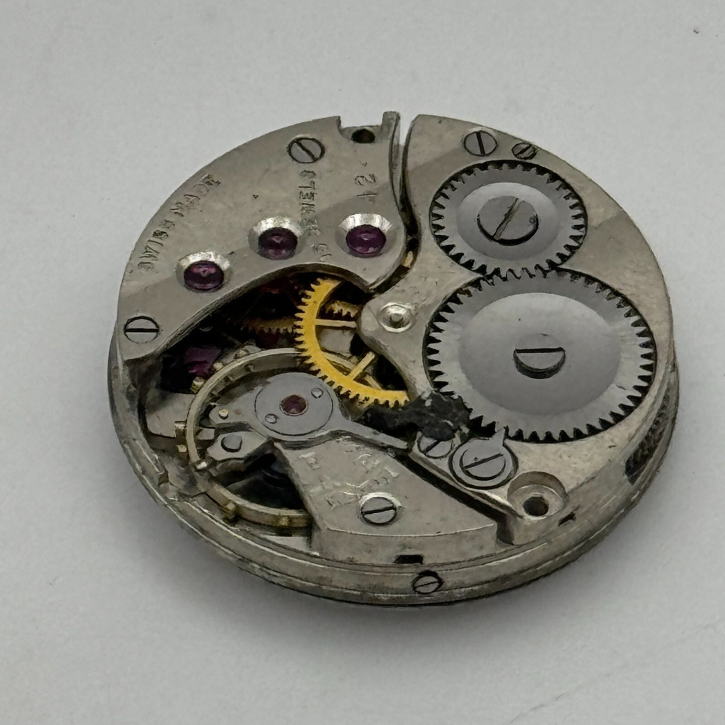 19.7mm Limit Revue 42 Swiss Military Style Manual Wind Watch Movement PARTS