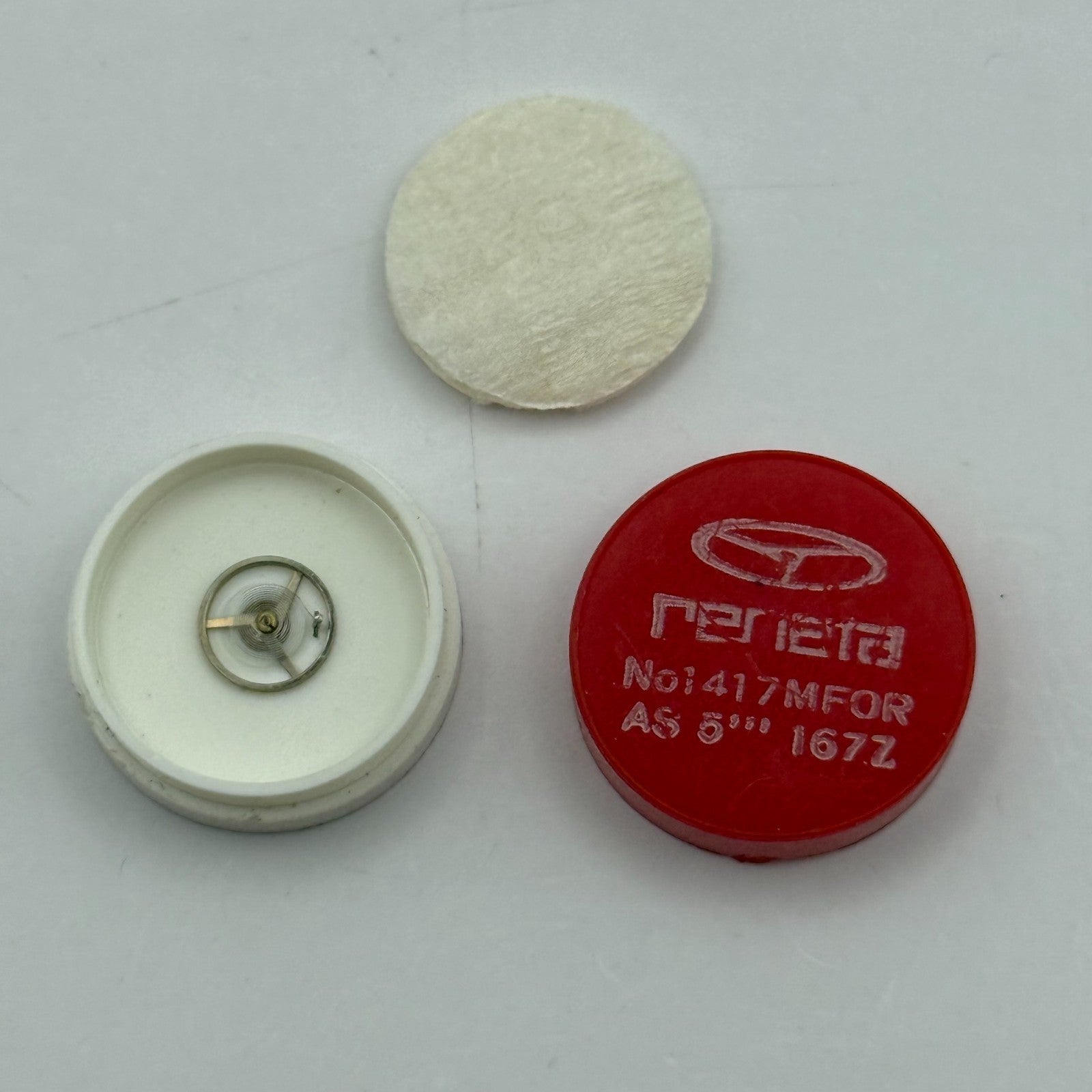 AS 1677 Balance Wheel Complete And Spring 5 1/2''' 1417 M Watch Movement Parts 