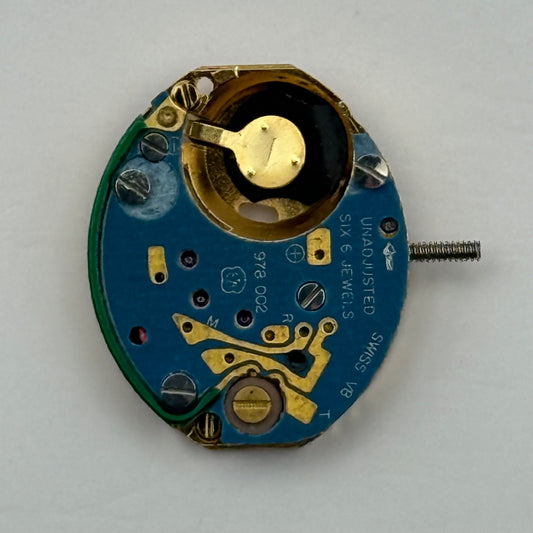 ETA 978.002 Quartz Watch Movement Incomplete Swiss Ladies Vintage Parts Repair