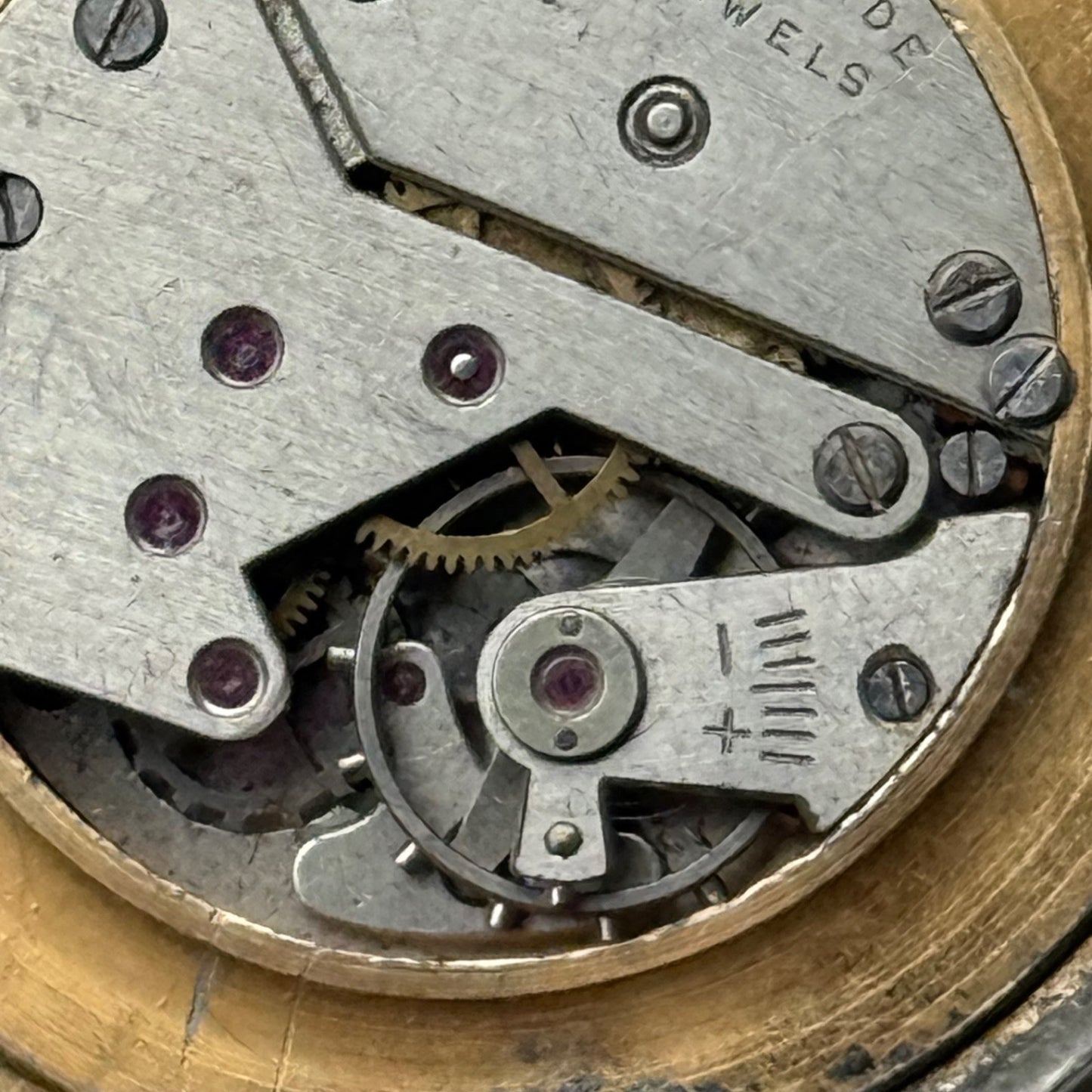 35mm Vintage Sornana 15 Rubis Swiss EB? Manual Wind Watch FOR PARTS / REPAIR