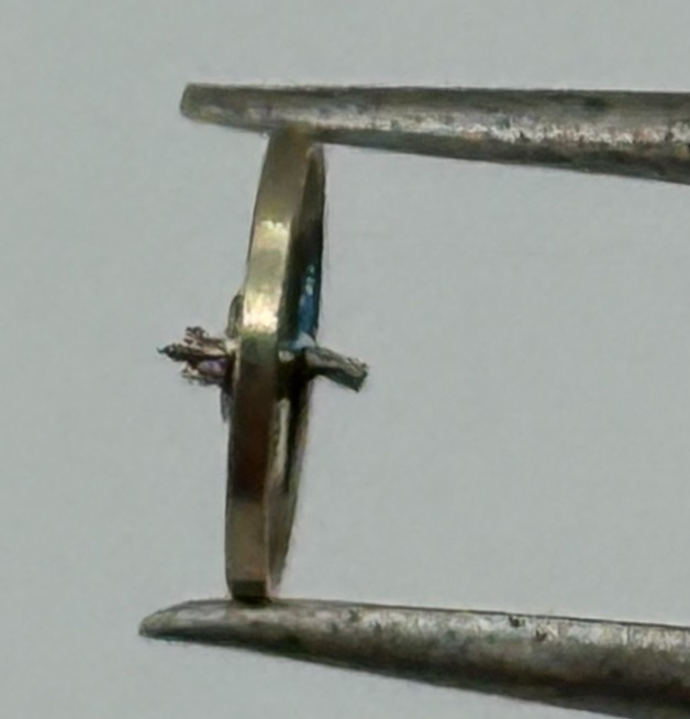 AS 1977 Balance Wheel Complete And Spring 5½’’’ 1740 M Watch Movement Parts 