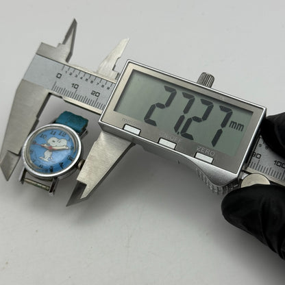 25mm Vintage Blue Timex Snoopy 1958 United Feature Syndicate INC Watch FOR PARTS