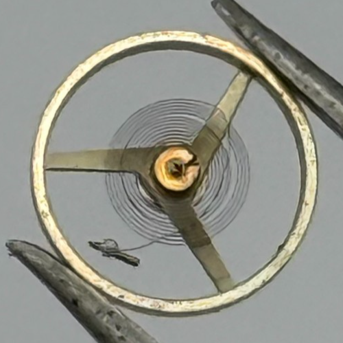 AS 976 1012 Balance Wheel Complete And Spring  29 M Watch Movement Parts NOS