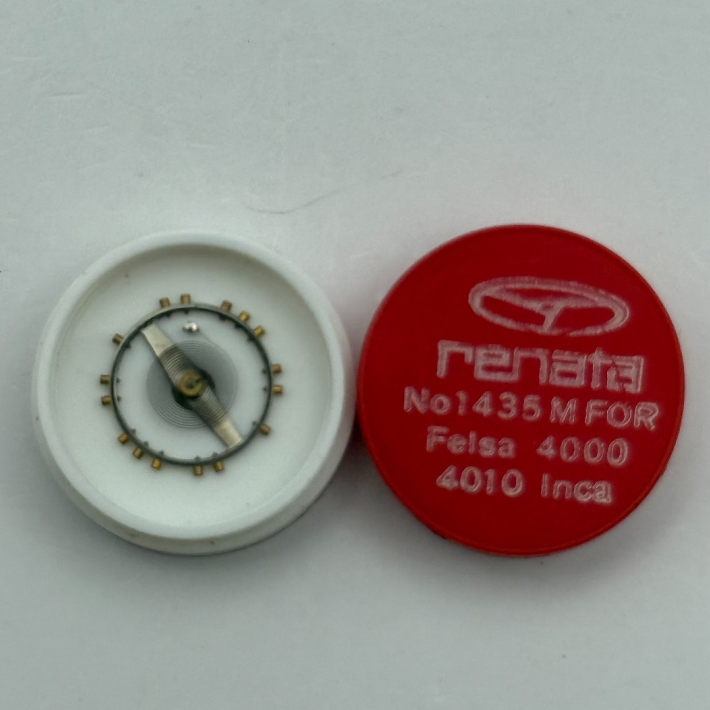 Felsa 4000 4010 Balance Wheel Complete And Spring 1435 M Watch Movement Parts 