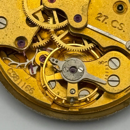 Smiths 27.CS. De Luxe Watch Movement Manual Wind Vintage Parts Repair 26.9mm