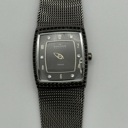 Skagen Denmark Ladies Quartz Watch Titanium Mesh Band Japan 21mm PARTS REPAIR