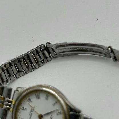 26mm Working Ladies Lorus V782-X113 Two Tone Date Dial Quartz Watch 6 Inches