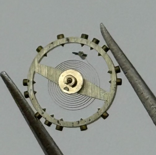 AS 1051 Balance Wheel Complete And Spring 5 1/4’’’ 34 M Watch Movement Parts NOS